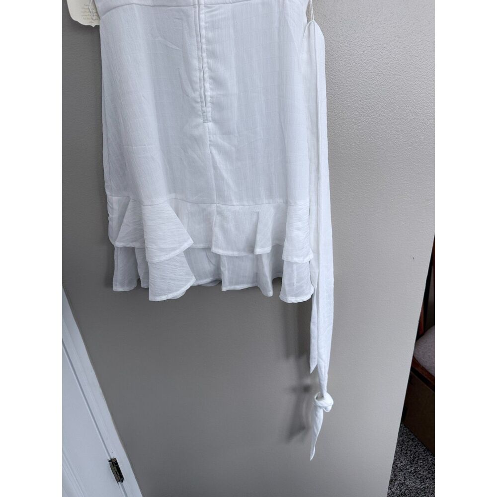 Altar'd State White Ruffle Mini Dress - NWT - Size Small - Picture 6 of 10